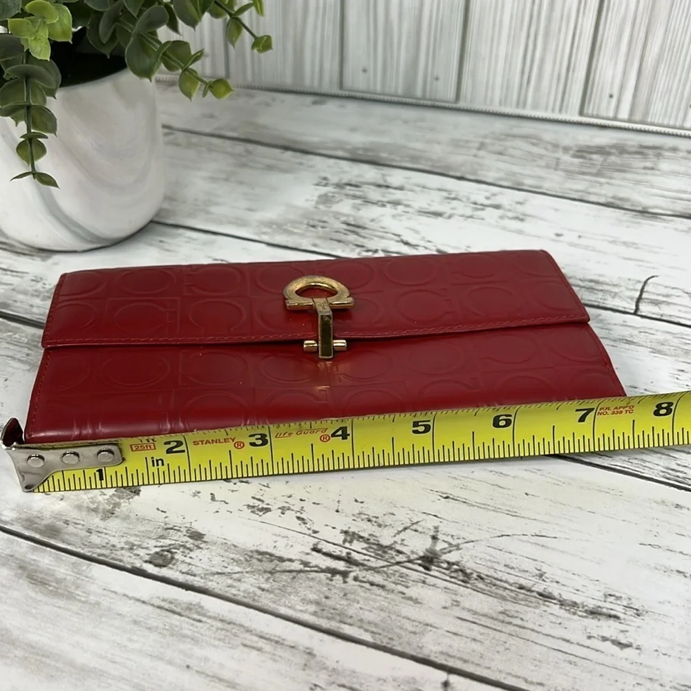 Salvatore Ferragamo Red Long Wallet